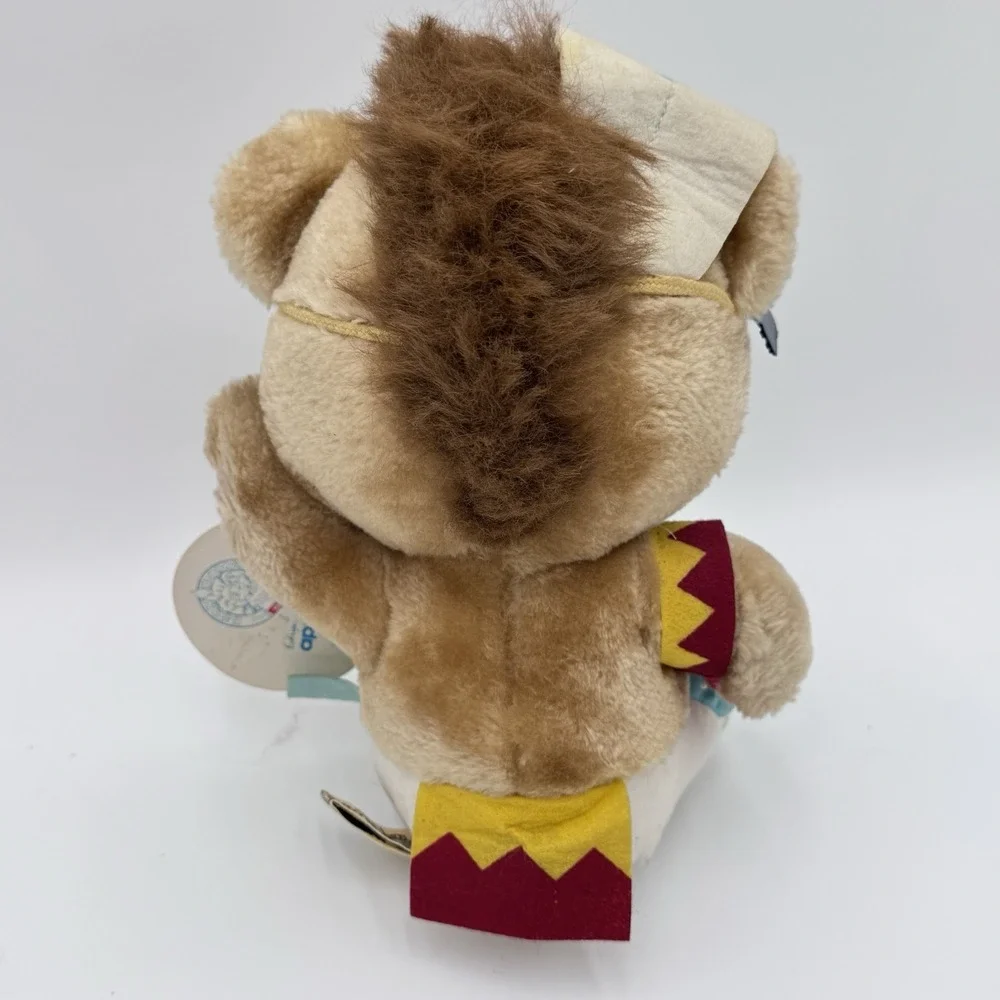 VTG 1985 Applause Hanna Barbera PAW PAWS Brave‎ Paw Indian Bear Stuffed Plush 9